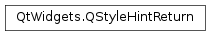Inheritance diagram of PySide2.QtWidgets.QStyleHintReturn
