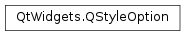 Inheritance diagram of PySide2.QtWidgets.QStyleOption